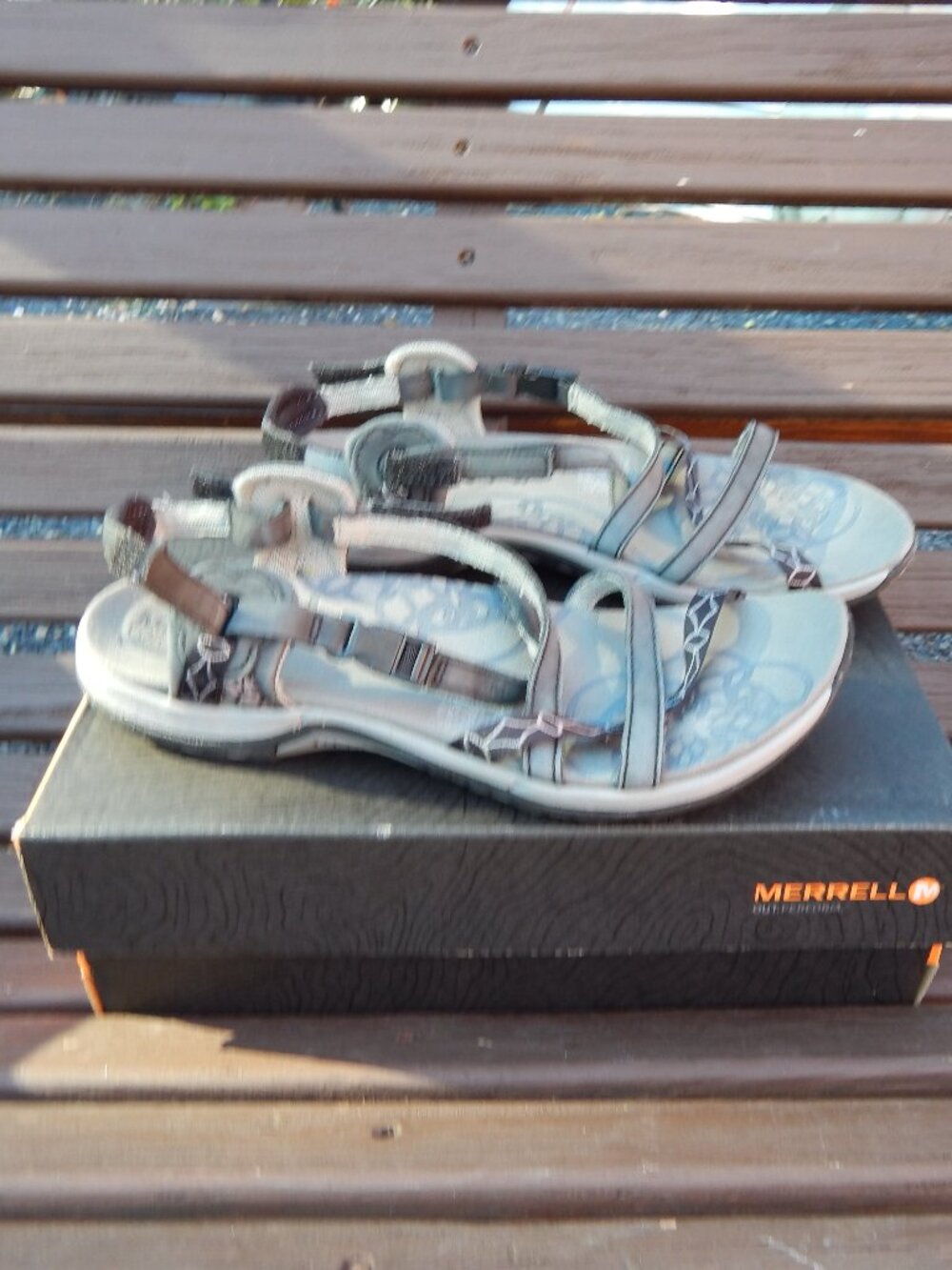 Merrell J57598 Jacardia Active Women's Black Sport Slingback Sandals Size 8